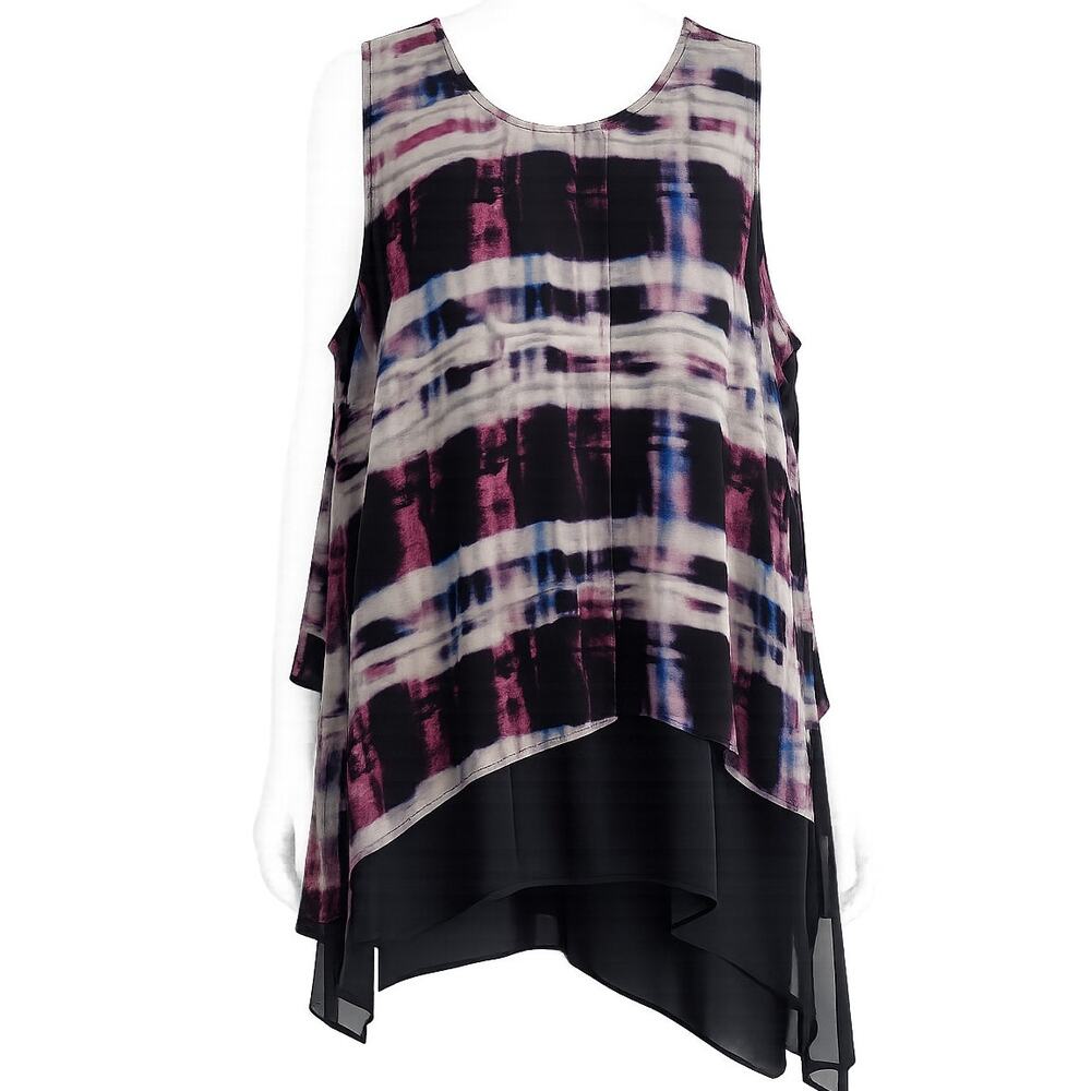 Melissa McCarthy Seven7 Sleeveless Abstract Tunic Top – Size 3X